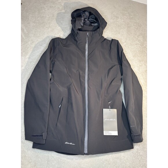 NEW Eddie Bauer Women's Weatheredge 3-in-1 Jacket Size Medium Color Grey Steel - Picture 1 of 14